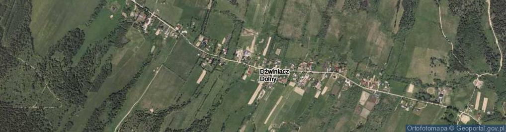 Zdjęcie satelitarne Dźwiniacz Dolny ul.